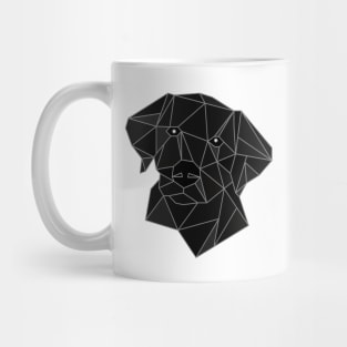 Labrador Black Stained Glass Mug